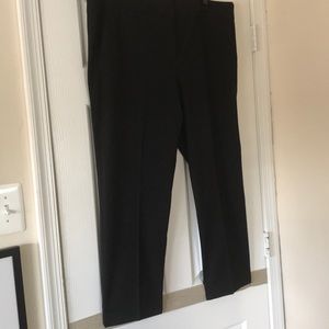 Black crop Loft trousers